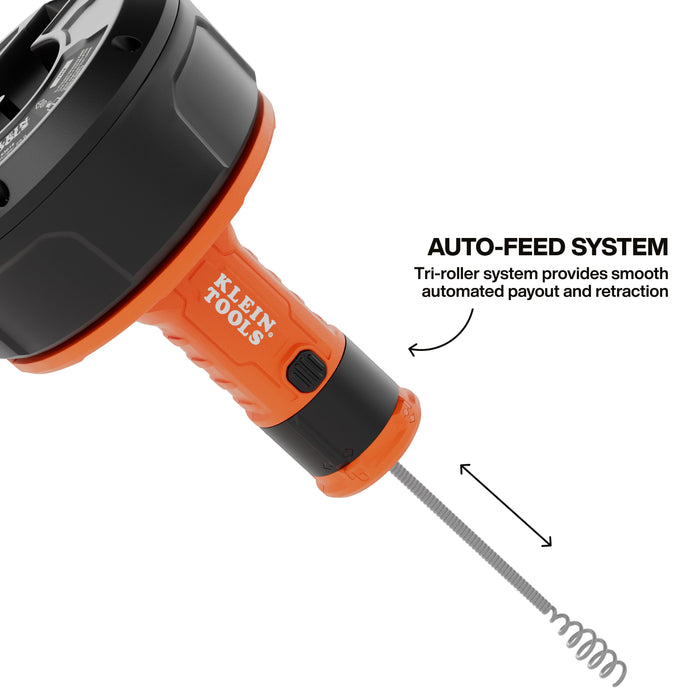 Klein Tools 25-Foot Auto-Feed Drum Auger