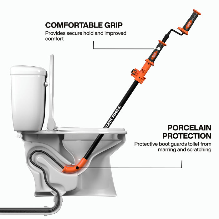 Klein Tools 6-Foot Steel Toilet Auger