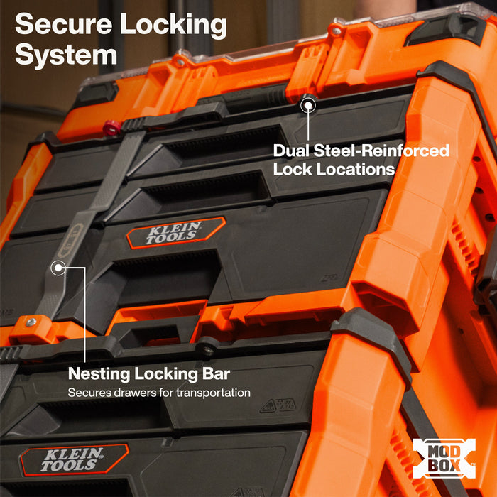 Klein Tools MODbox(TM) Multi-Depth Three-Drawer Toolbox