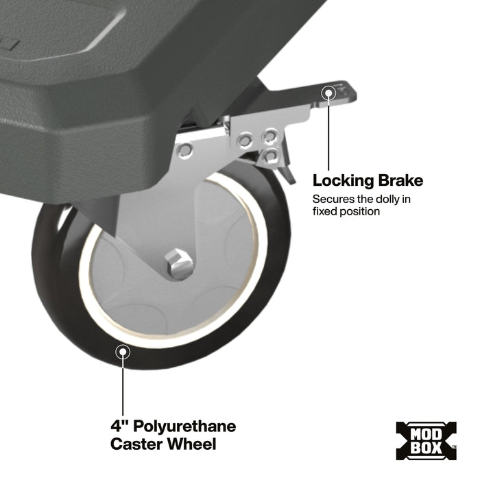 Klein Tools MODbox 4-Wheel Caster Dolly with Interlocking Design