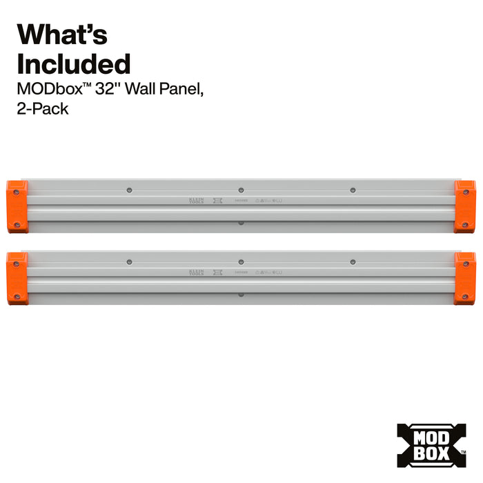 Klein Tools MODbox Wall System, 32-Inch Panel, 2-Pack