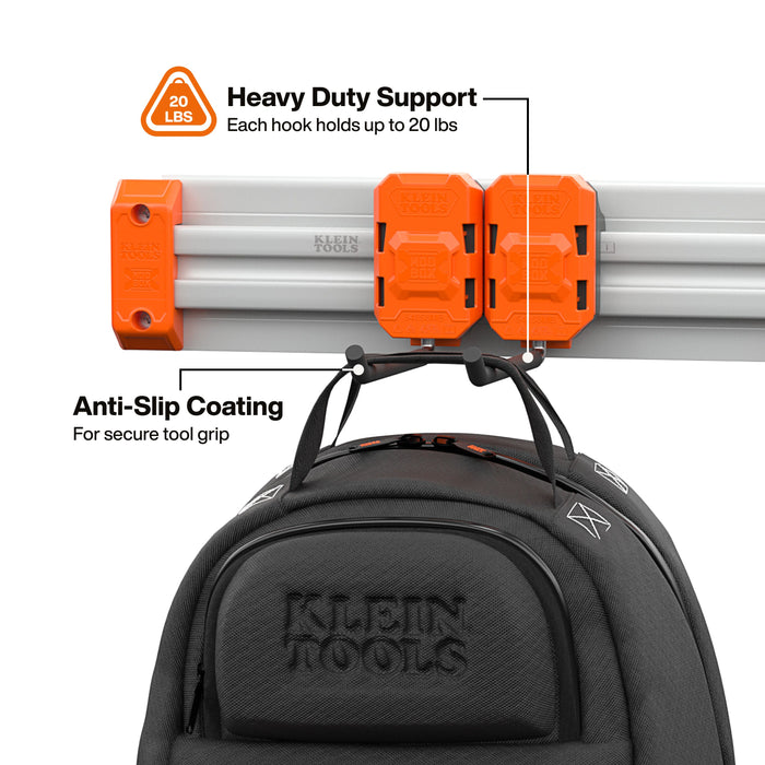 Klein Tools MODbox Wall System, Long Hook, 2-Pack