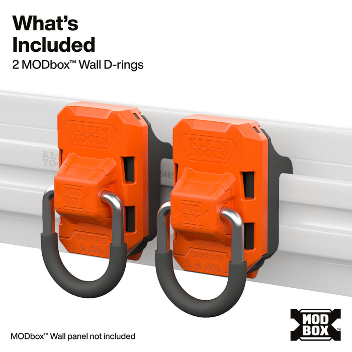 Klein Tools MODbox Wall System, D-Ring, 2-Pack