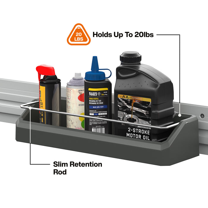 Klein Tools MODbox Wall System, Narrow Shelf