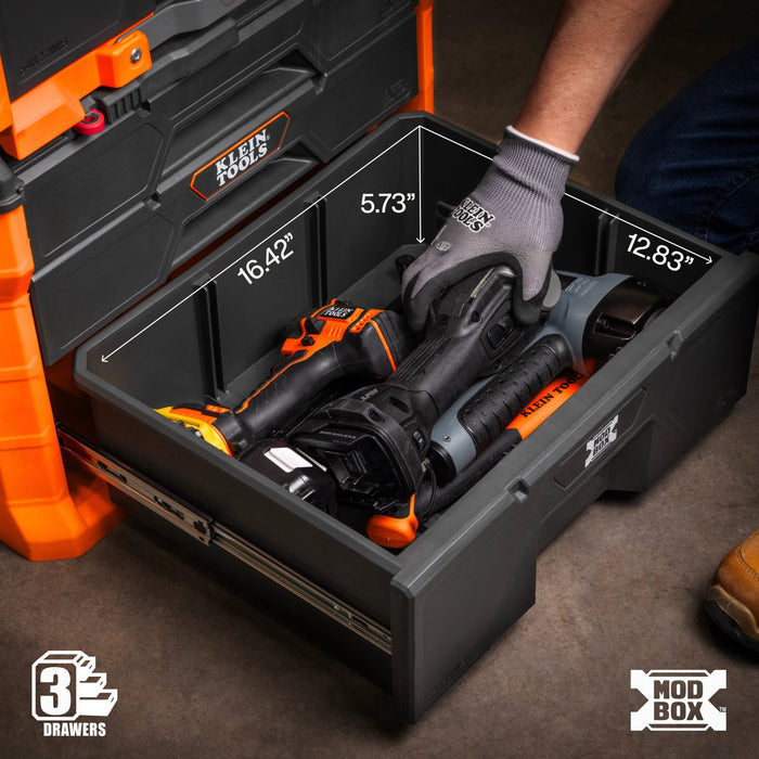 Klein Tools MODbox Three Drawer Rolling Toolbox