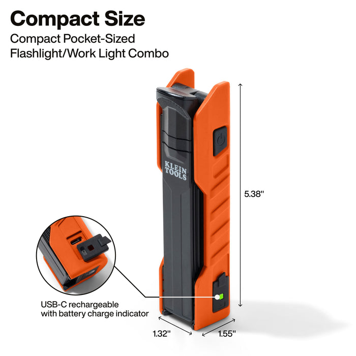 Klein Tools Rechargeable Handheld Folding Work Light