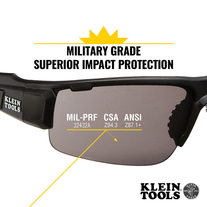 Klein Tools Professional Safety Glasses, Gray Lenses, Model 60162*