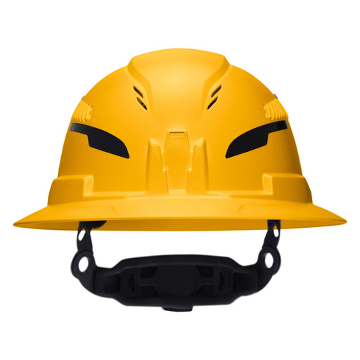 Klein Tools Class C Type-2 Hard Hat, Vented Full Brim with Strap, Yellow