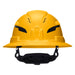 Klein Tools Class C Type-2 Hard Hat, Vented Full Brim with Strap, Yellow