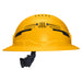 Klein Tools Class C Type-2 Hard Hat, Vented Full Brim with Strap, Yellow