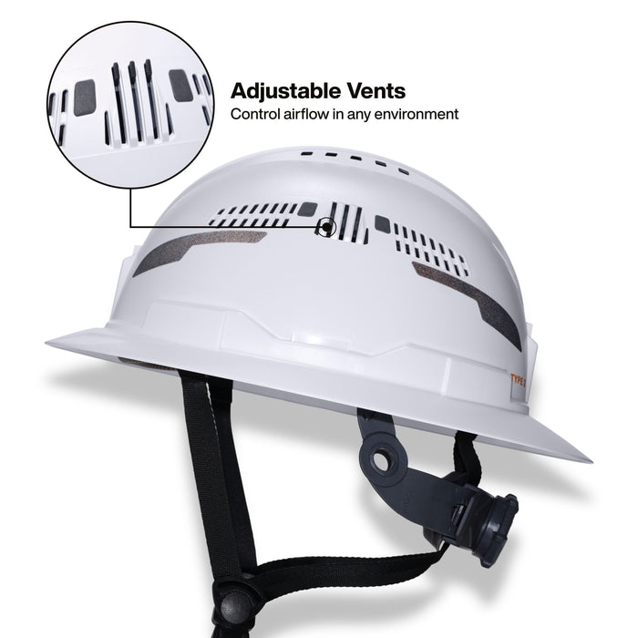 Klein Tools Class C Type-2 Hard Hat, Vented Full Brim with Strap, Green