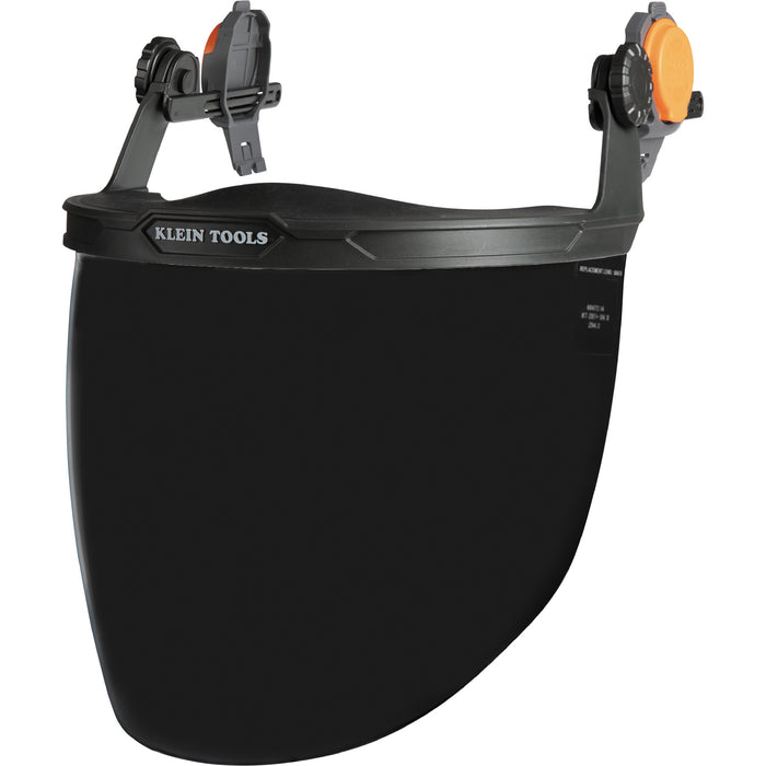 Klein Tools Face Shield, Safety Helmet and Cap-Style Hard Hat, Gray Tint, Model 60473*
