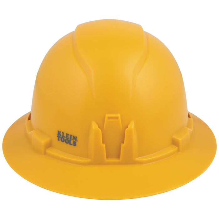 Klein Tools Hard Hat, Non-Vented, Full Brim Style, Yellow, Model 60489*
