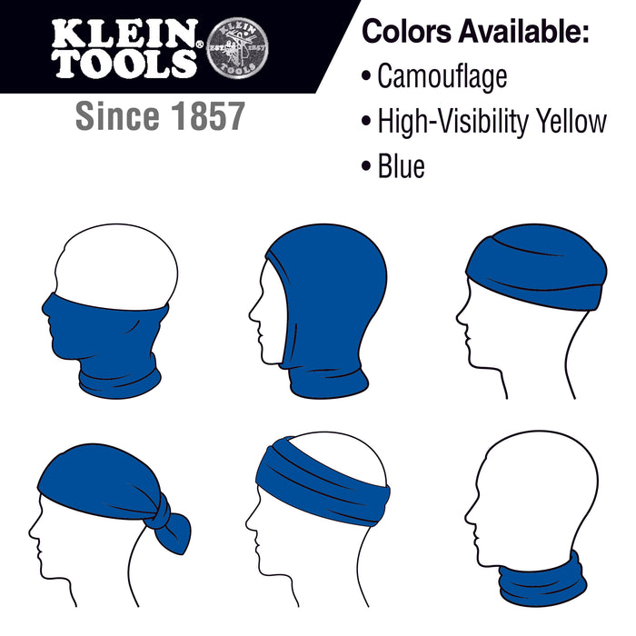 Klein Tools Neck and Face Cooling Band, Camouflage, Model 60493