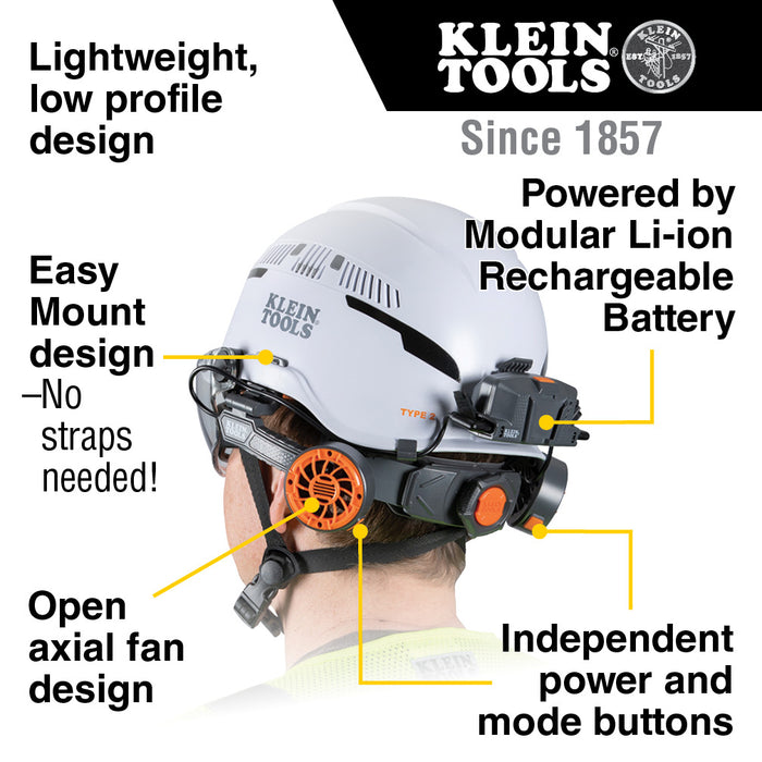 Klein Tools Lightweight Cooling Fan for Hard Hats, Model 60523*