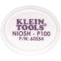 View Klein Tools P100 Half-Mask Respirator Replacement Filters, Pack of 2, Model 60554*