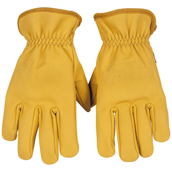 Klein Tools Cowhide Leather Gloves, Medium, Model 60603