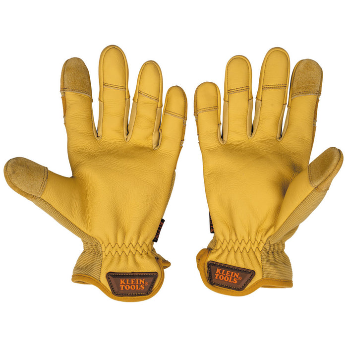 Klein Tools Leather All Purpose Gloves, Large, Model 60608