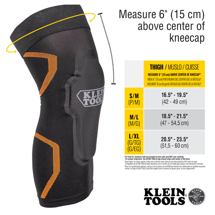 Klein Tools Knee Pad Compression Sleeve L/XL, Model 60624*