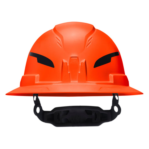 Klein Tools Class E Type-2 Hard Hat, Non-Vented Full Brim Style with Strap, Orange