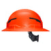 Klein Tools Class E Type-2 Hard Hat, Non-Vented Full Brim Style with Strap, Orange