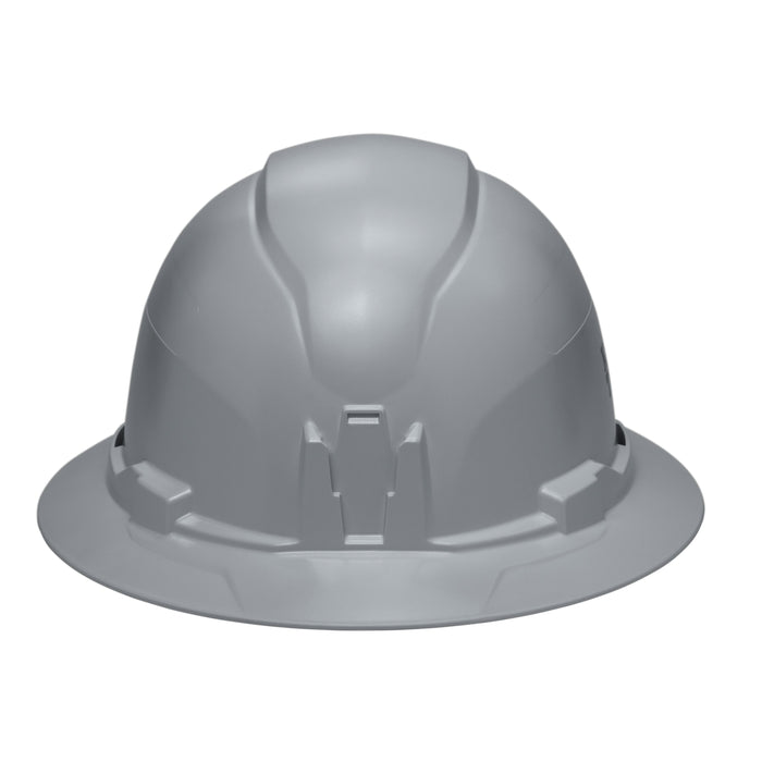 Klein Tools Hard Hat, Non-Vented, Full Brim Style, Gray