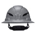 Klein Tools Class E Type-2 Hard Hat, Non-Vented Full Brim Style with Strap, Gray