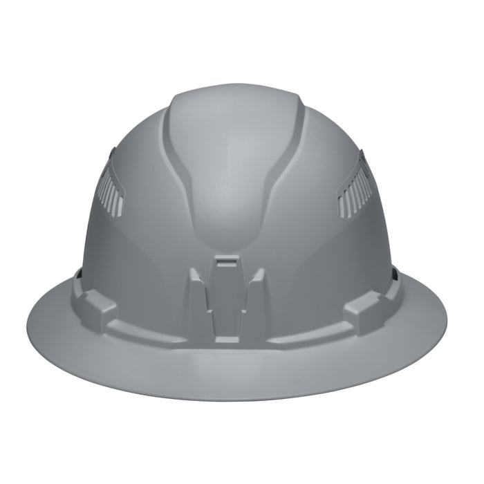 Klein Tools Hard Hat, Vented, Full Brim Style, Gray
