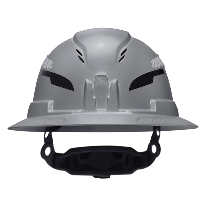 Klein Tools Class C Type-2 Hard Hat, Vented Full Brim with Strap, Gray