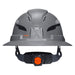 Klein Tools Class C Type-2 Hard Hat, Vented Full Brim with Strap, Gray