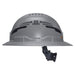 Klein Tools Class C Type-2 Hard Hat, Vented Full Brim with Strap, Gray