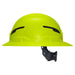 Klein Tools Class E Type-2 Hard Hat, Non-Vented Full Brim Style with Strap, High Visibility Lime