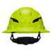 Klein Tools Class C Type-2 Hard Hat, Vented Full Brim with Strap, High Visibility Lime