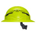 Klein Tools Class C Type-2 Hard Hat, Vented Full Brim with Strap, High Visibility Lime