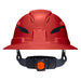 Klein Tools Class C Type-2 Hard Hat, Vented Full Brim with Strap, Red