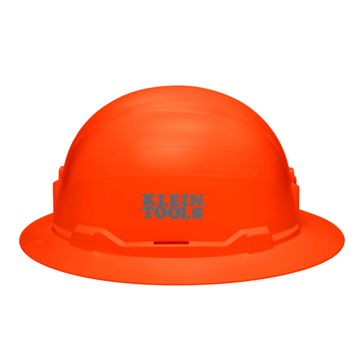 Klein Tools Hard Hat, Non-Vented, Full Brim Style, High Visibility Orange