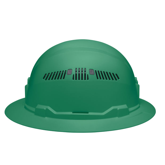 Klein Tools Hard Hat, Vented, Full Brim Style, Green