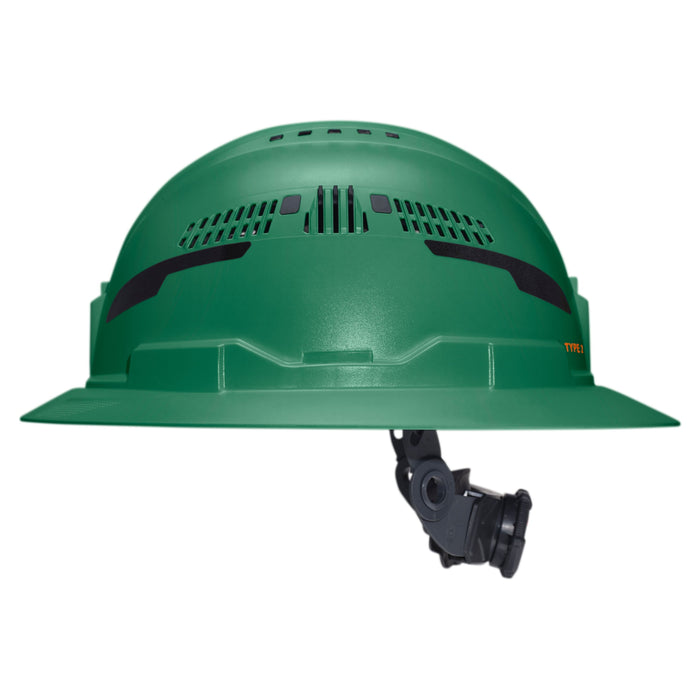 Klein Tools Class C Type-2 Hard Hat, Vented Full Brim with Strap, Green