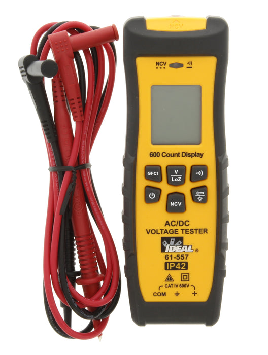 IDEAL Voltage & Continuity Tester w/ LCD GFCI Flashlight & NCVT, Model 61-557