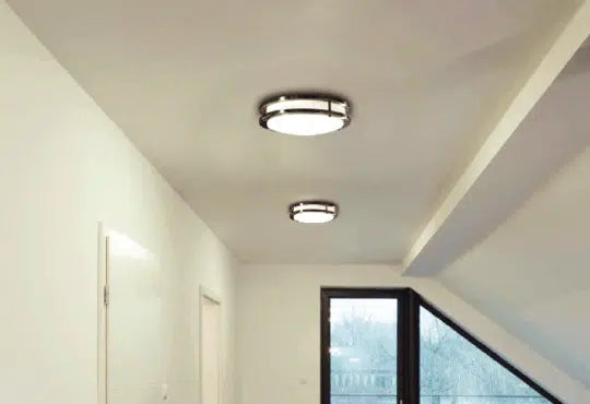 Magic Lite LED Drum Ceiling light, 25W, 3000K, brushed nickel trim