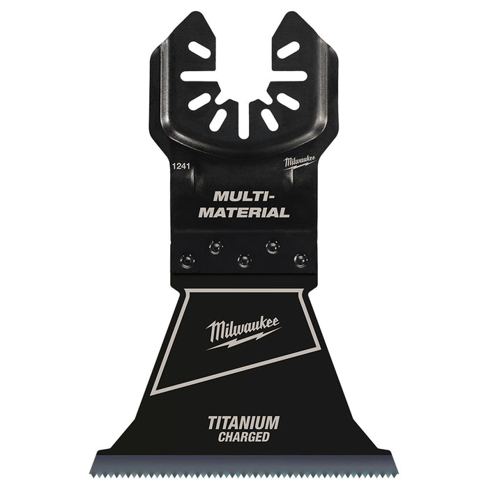 Milwaukee OPEN-LOK™ 2-1/2" TITANIUM CHARGED™ Bi-Metal Multi-Material Multi-Tool Blade