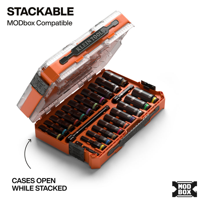 Klein Tools KNECT™ Deep-Well 3/8-Inch Set 23-Piece