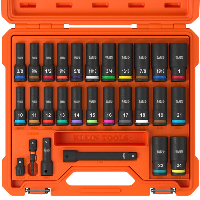 Klein Tools KNECT™ 1/2-Inch Socket Set, 28-Piece