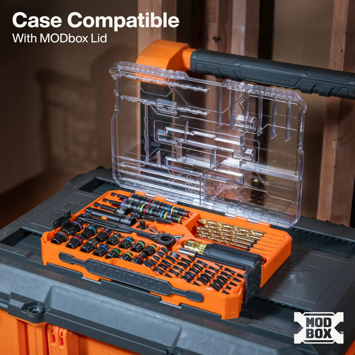 Klein Tools KNECT Impact-Rated Drill and Driver Combo Set, SAE/Metric, 65-Piece