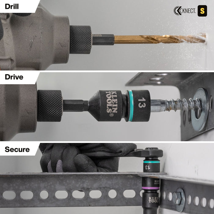 Klein Tools KNECT Impact-Rated Drill and Driver Combo Set, SAE/Metric, 65-Piece