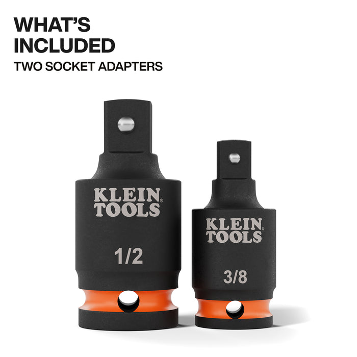 Klein Tools Swivel Impact Wrench Adapter Set, 2-Piece