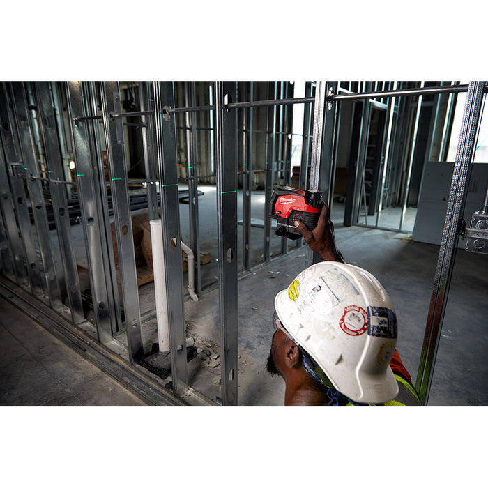 Milwaukee M12™ Green Cross Line & Plumb Points Laser