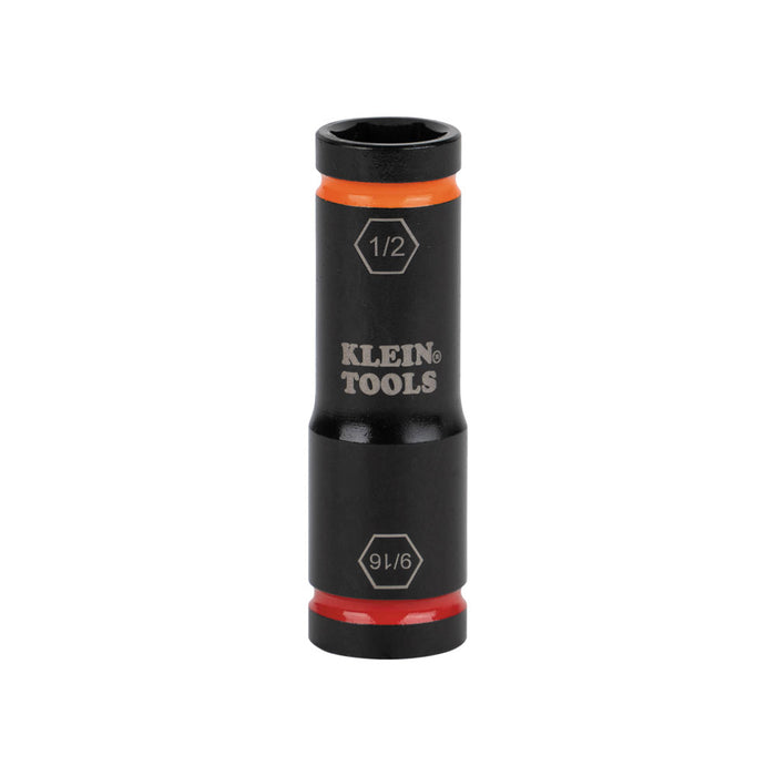 Klein Tools Flip Impact Socket, 9/16 and 1/2-Inch, Model 66076*