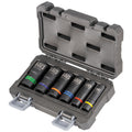 View Klein Tools 2-in-1 Slotted Impact Socket Set,12-Point, 6-Piece, Model 66090*