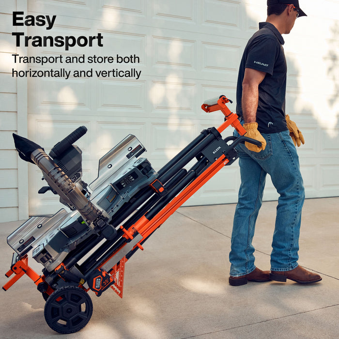 Klein Tools Adjustable Rolling Miter Saw Stand